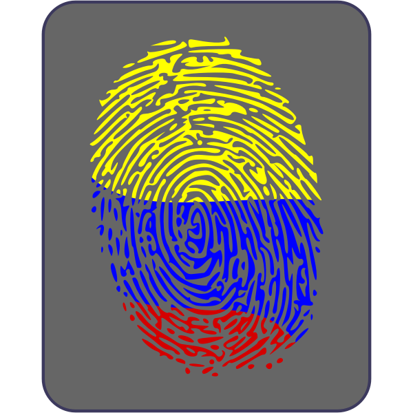 Fingerprint vector image