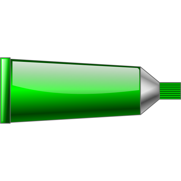 Vector graphics of green colour tube