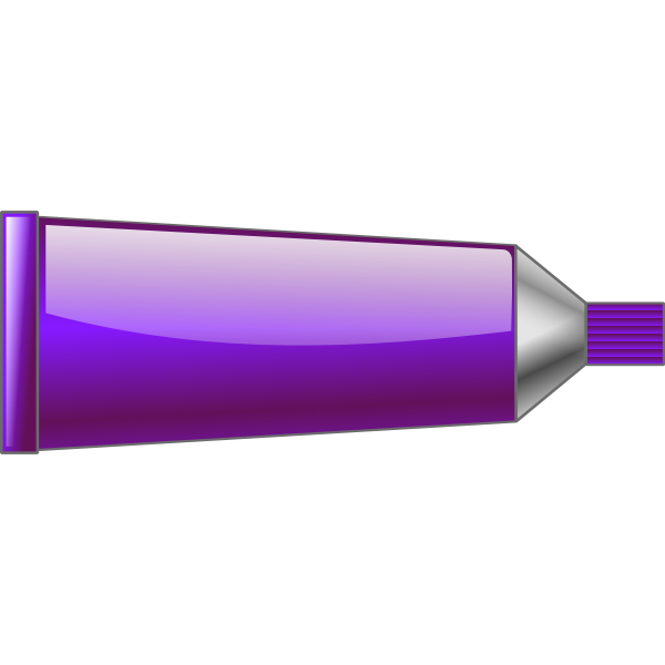 Vector image of purple colour tube