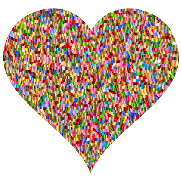 Colorful Confetti Heart 2