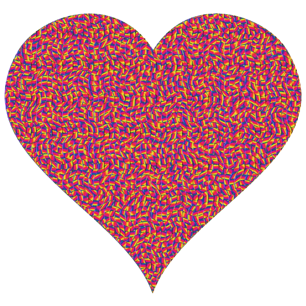 Colorful Confetti Heart 9