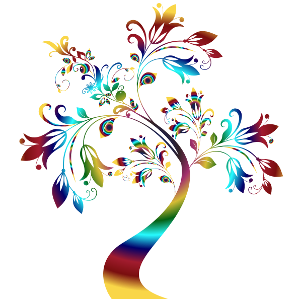 Colorful Floral Tree 3