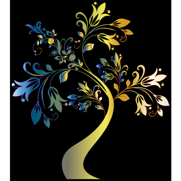 Colorful Floral Tree 9