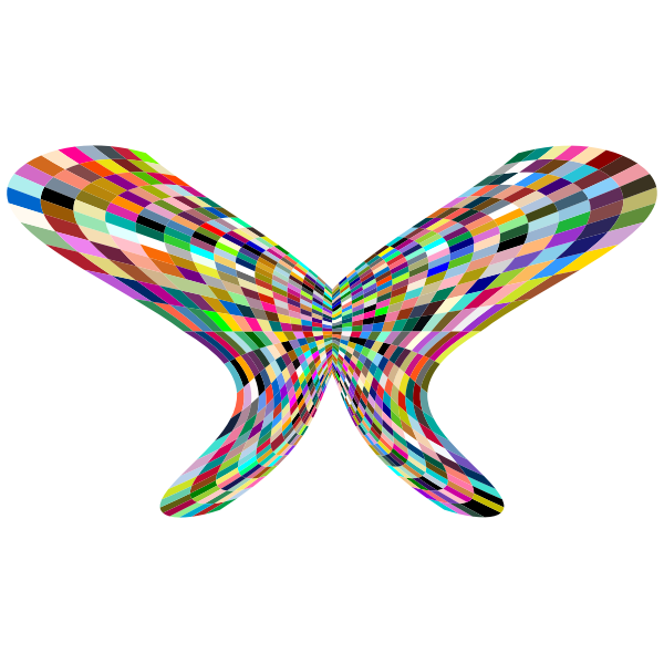 Colorful Geometric Butterfly