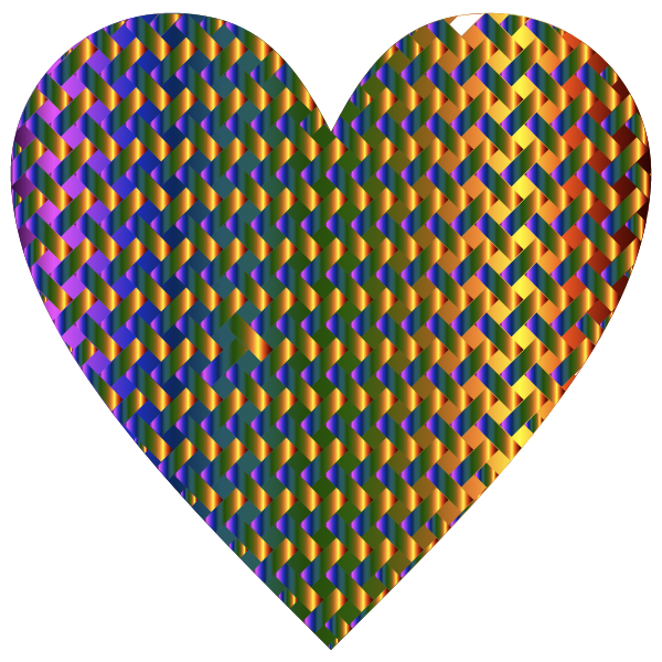 Colorful Heart Lattice Weave 6