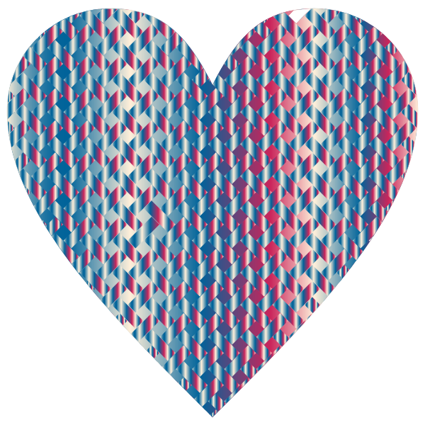 Colorful Heart Lattice Weave 7