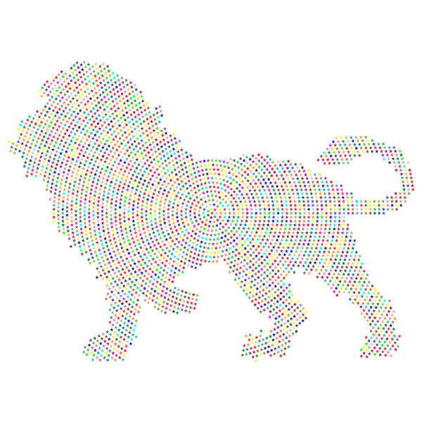 Colorful Lion Stars