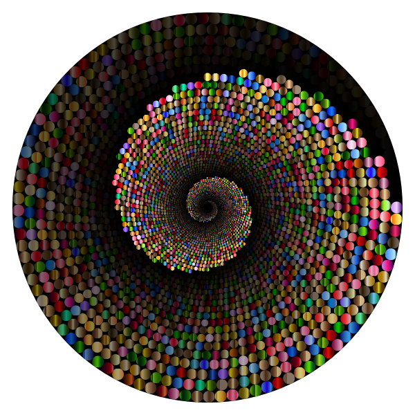 Colorful Swirling Circles Vortex 5