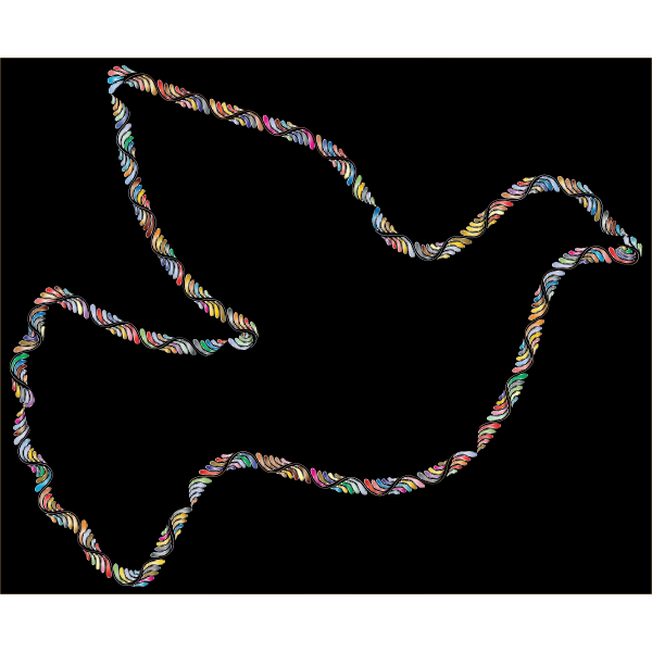 Colorful Trendy Peace Dove 3 Variation 2