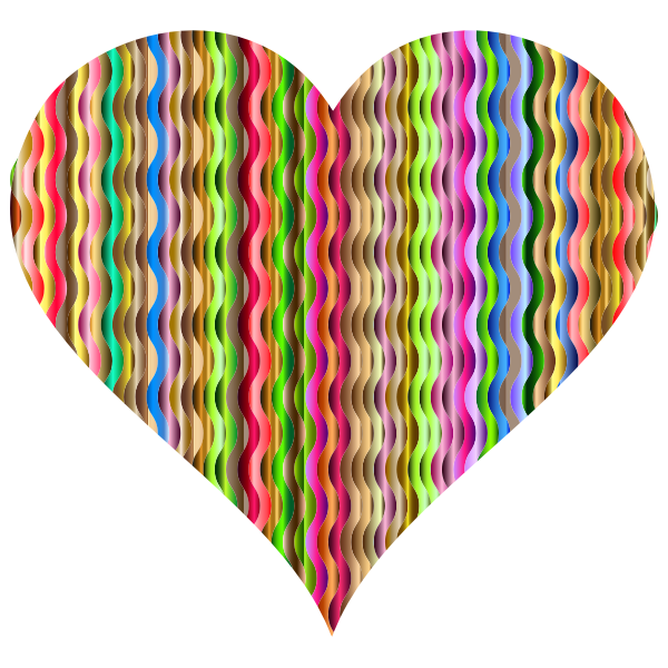 Colorful Wavy Heart 3