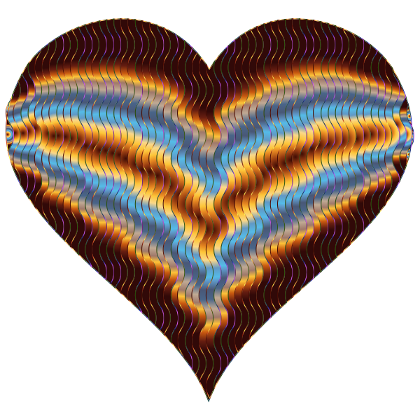 Colorful Wavy Heart 5 Variation 4