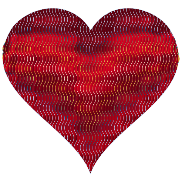 Colorful Wavy Heart 9