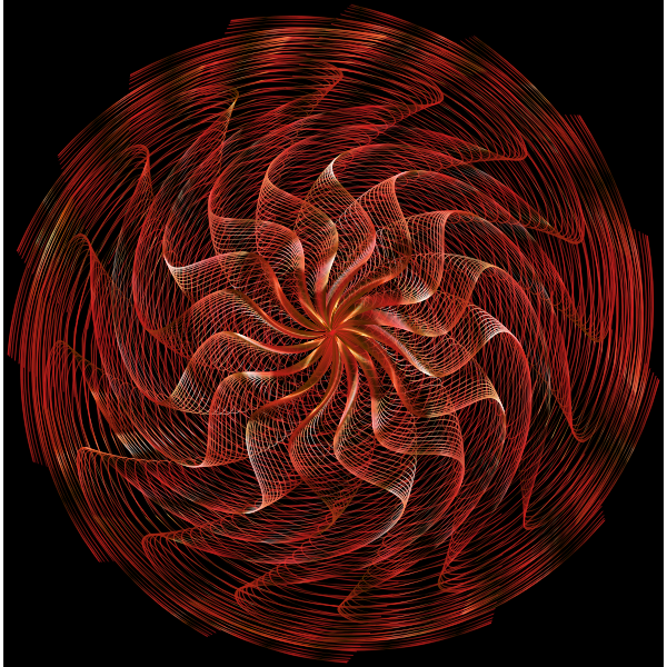 Colorful Wavy Vortex Line Art 11