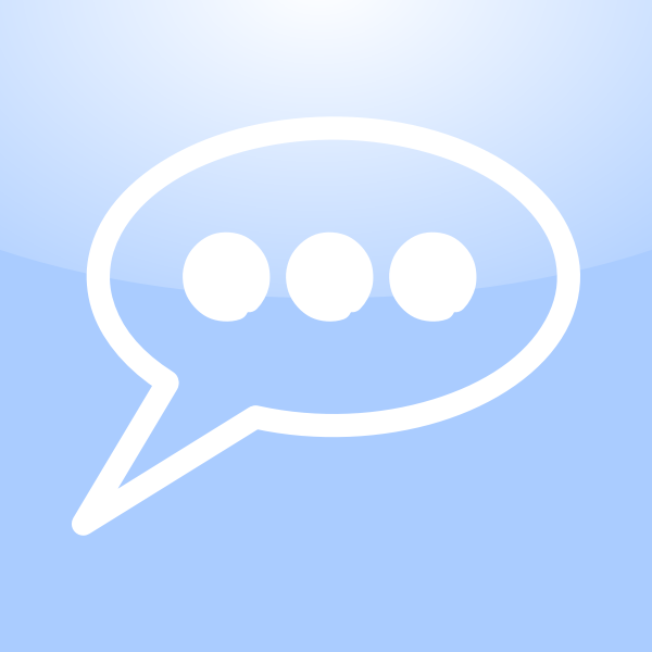 Mac conversation icon vector clip art