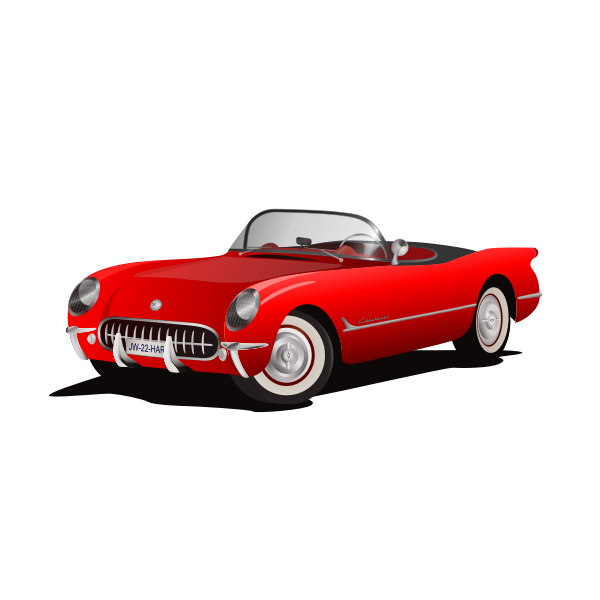 Vintage car vector illustration