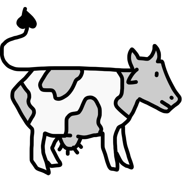 A cow