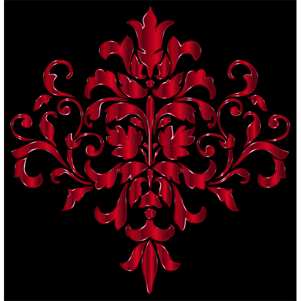 Crimson Damask Design