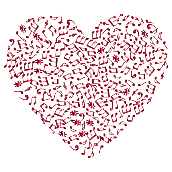 Crimson Musical Heart 4 No Background