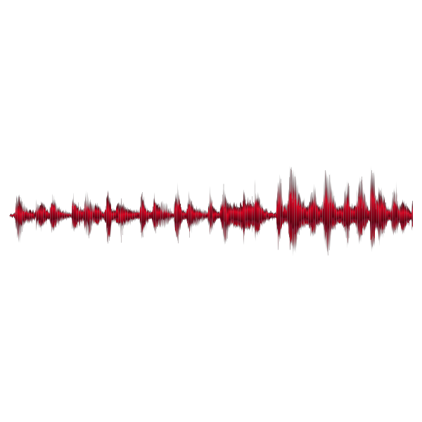 Crimson Sound Wave No Background