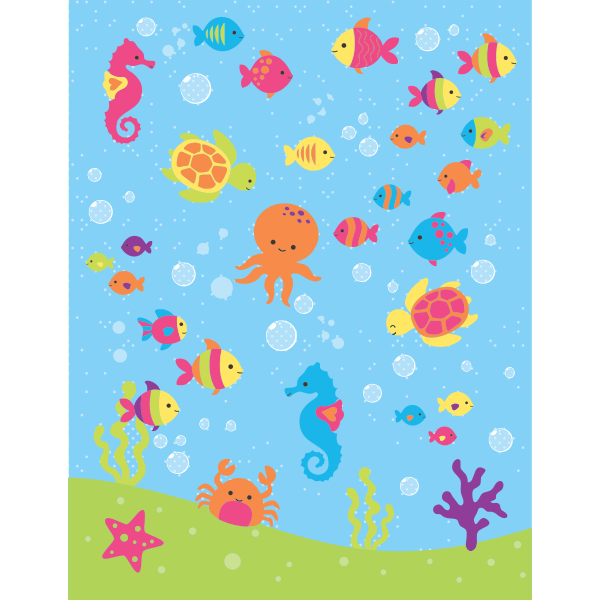 Cute underwater scene