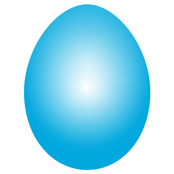 Cyan Easter Egg