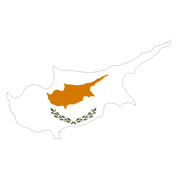 Cyprus Map Flag