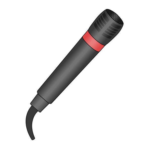 Vector image of microphone