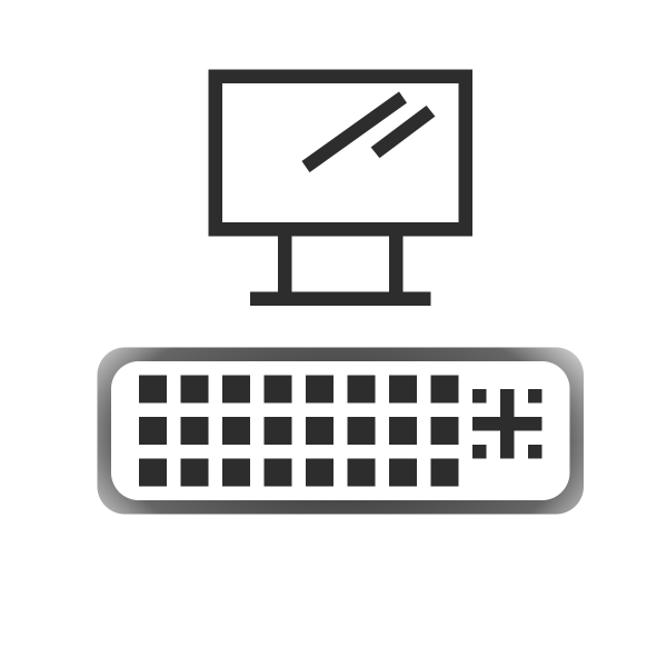 DVI port icon vector image