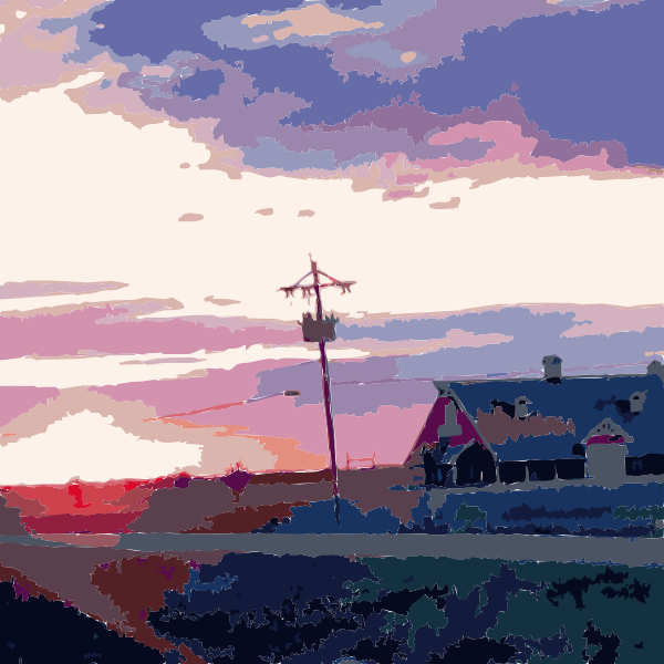 Daily Sketch Barn Sunset 2015051346