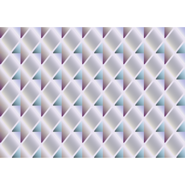 Diamond hexagons in a pattern