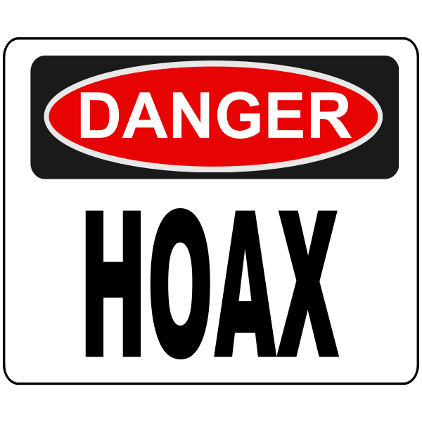 Hoax danger