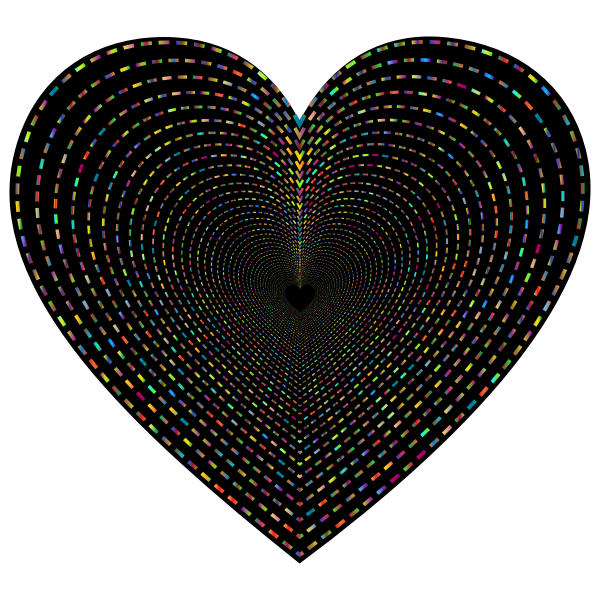 Dashed Line Art Heart Tunnel 2