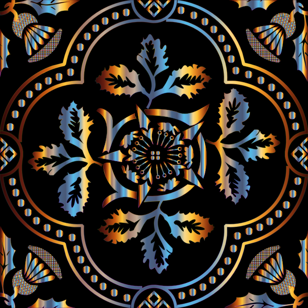 Decorative Floral Design Enhanced 7