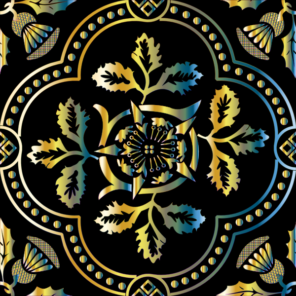 Decorative Floral Design Enhanced 8