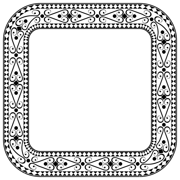 Decorative Ornamental Square Frame 2