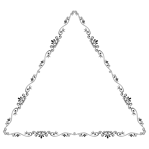 Triangular flowery form