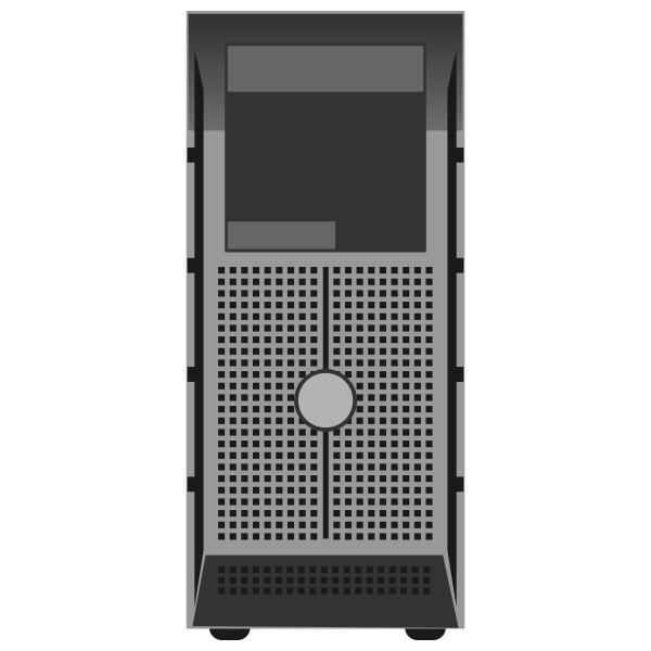 PowerEdge T300 Tower Server vector illustration