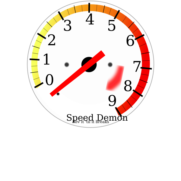 Tachometer vector graphics