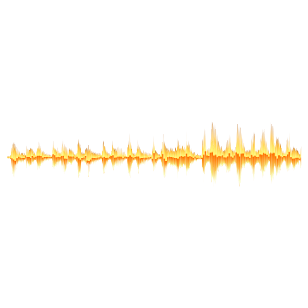 Digital Fire Sound Wave No Background