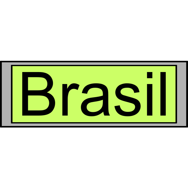 Digital Display with "Brasil" text