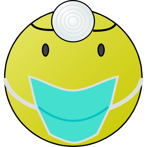 Doctor smiley vector graphics