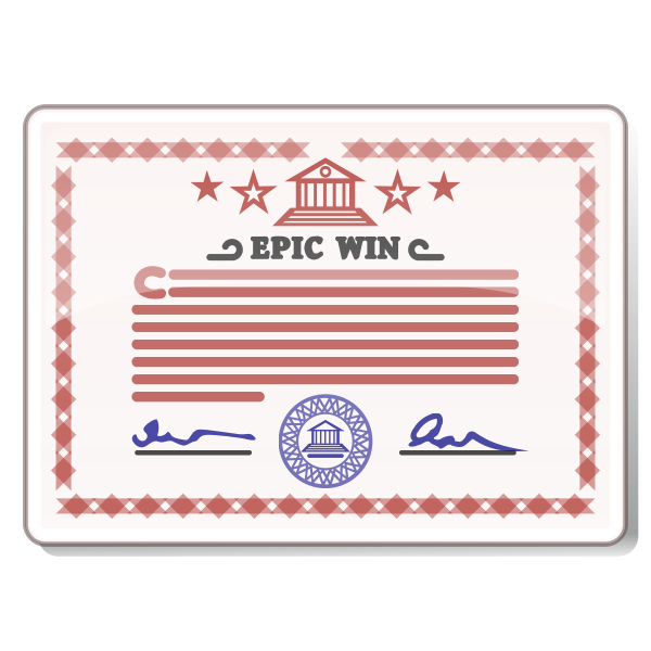 Certificate vector image