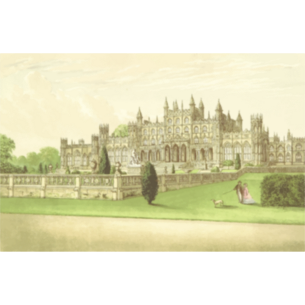 Eaton Hall vector graphics