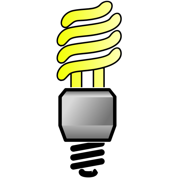 Energy Saver Lightbulb On