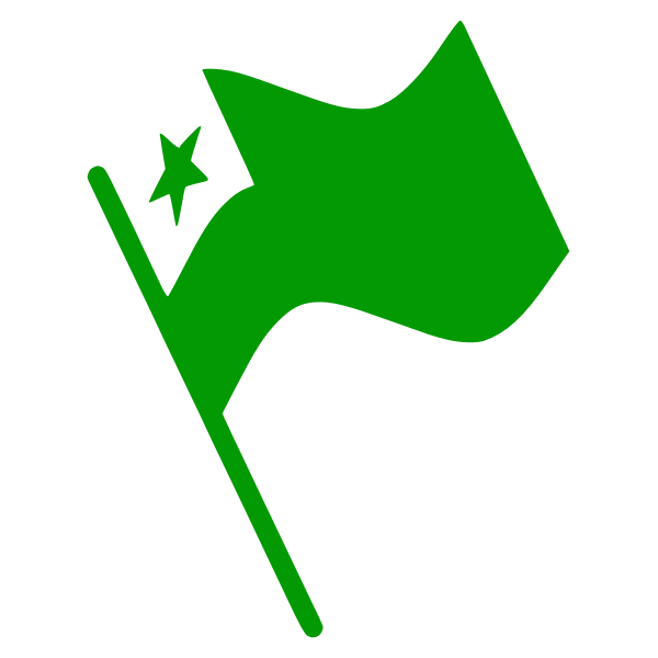 Esperanto Flag Waving