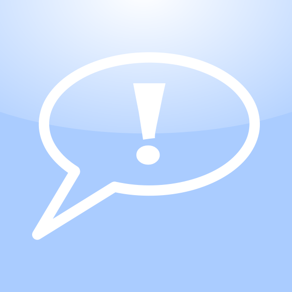 Mac warning conversation icon vector image