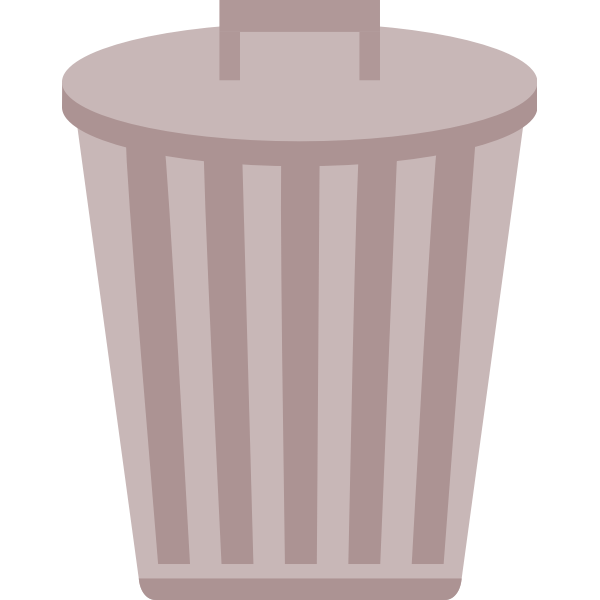 Trashcan vector symbol