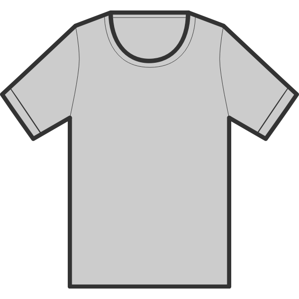 Gray T-shirt illustration