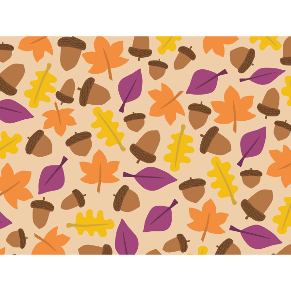 Fall leaf pattern vector image