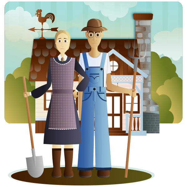 Amish couple
